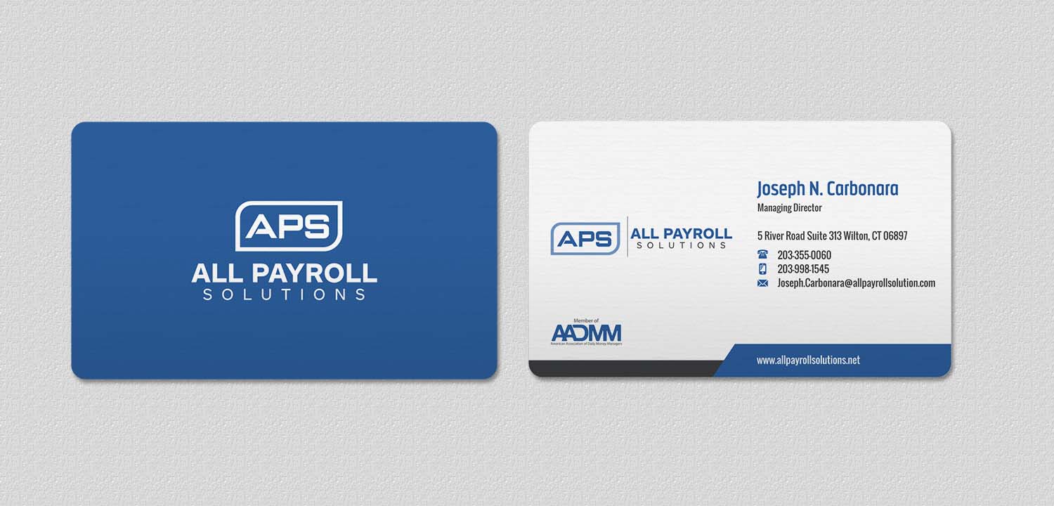Business Card Design by INDIAN_Ashok for All Payroll Solutions LLC | Design #14239259
