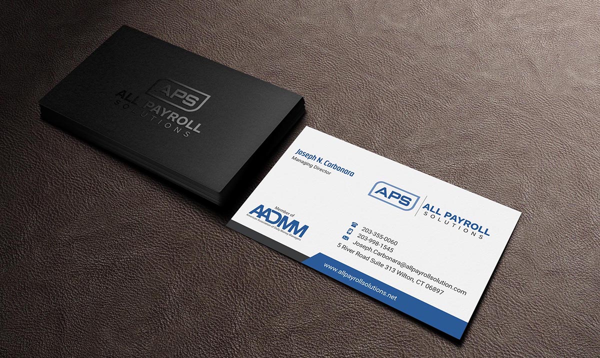 Business Card Design by INDIAN_Ashok for All Payroll Solutions LLC | Design #14239270