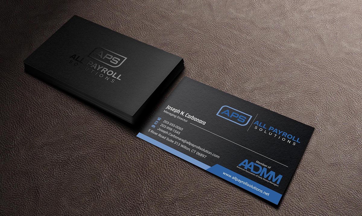Business Card Design by INDIAN_Ashok for All Payroll Solutions LLC | Design #14239276