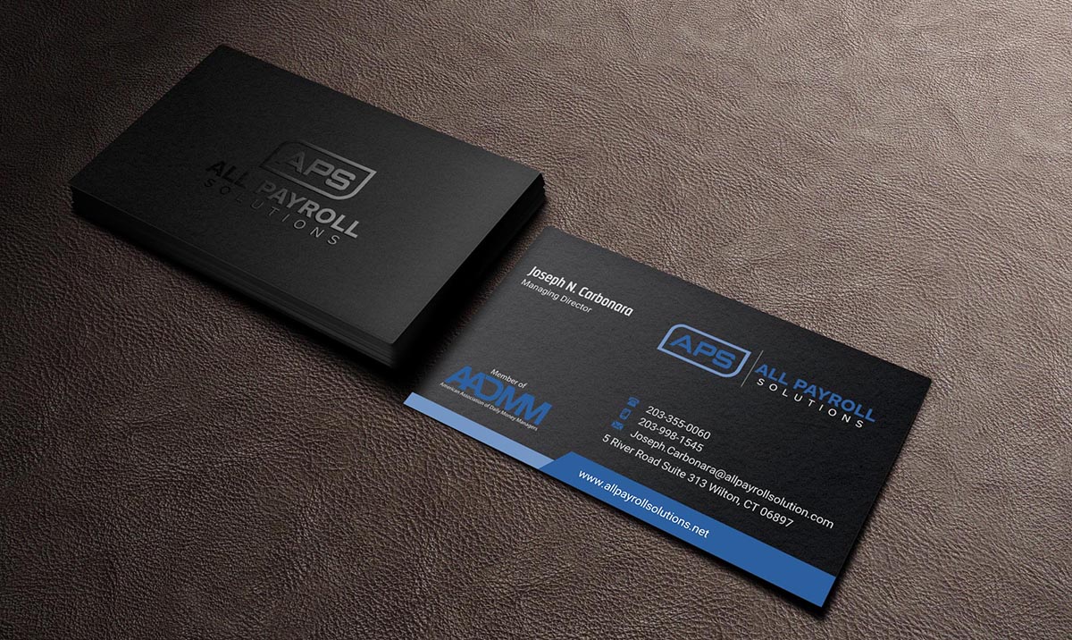 Business Card Design by INDIAN_Ashok for All Payroll Solutions LLC | Design #14239279