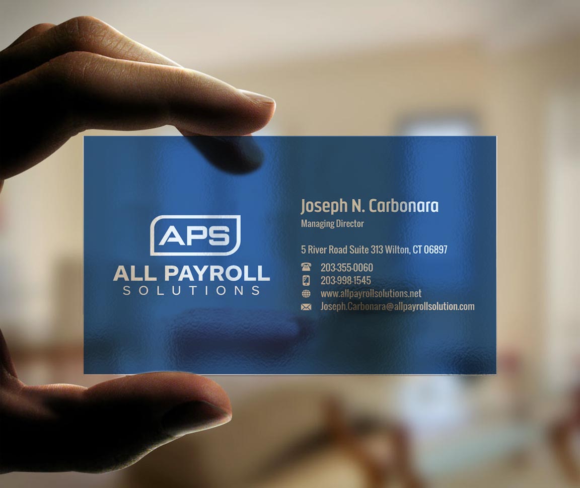 Business Card Design by INDIAN_Ashok for All Payroll Solutions LLC | Design #14239292