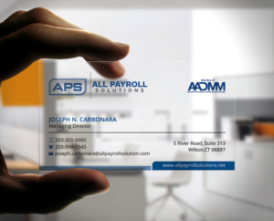 Business Card Design by Stylez Designz for All Payroll Solutions LLC | Design: #14353921