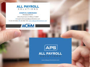 Business Card Design by Creations Box 2015 for All Payroll Solutions LLC | Design: #14244784