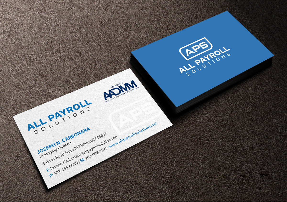 Business Card Design by Creations Box 2015 for All Payroll Solutions LLC | Design #14244785