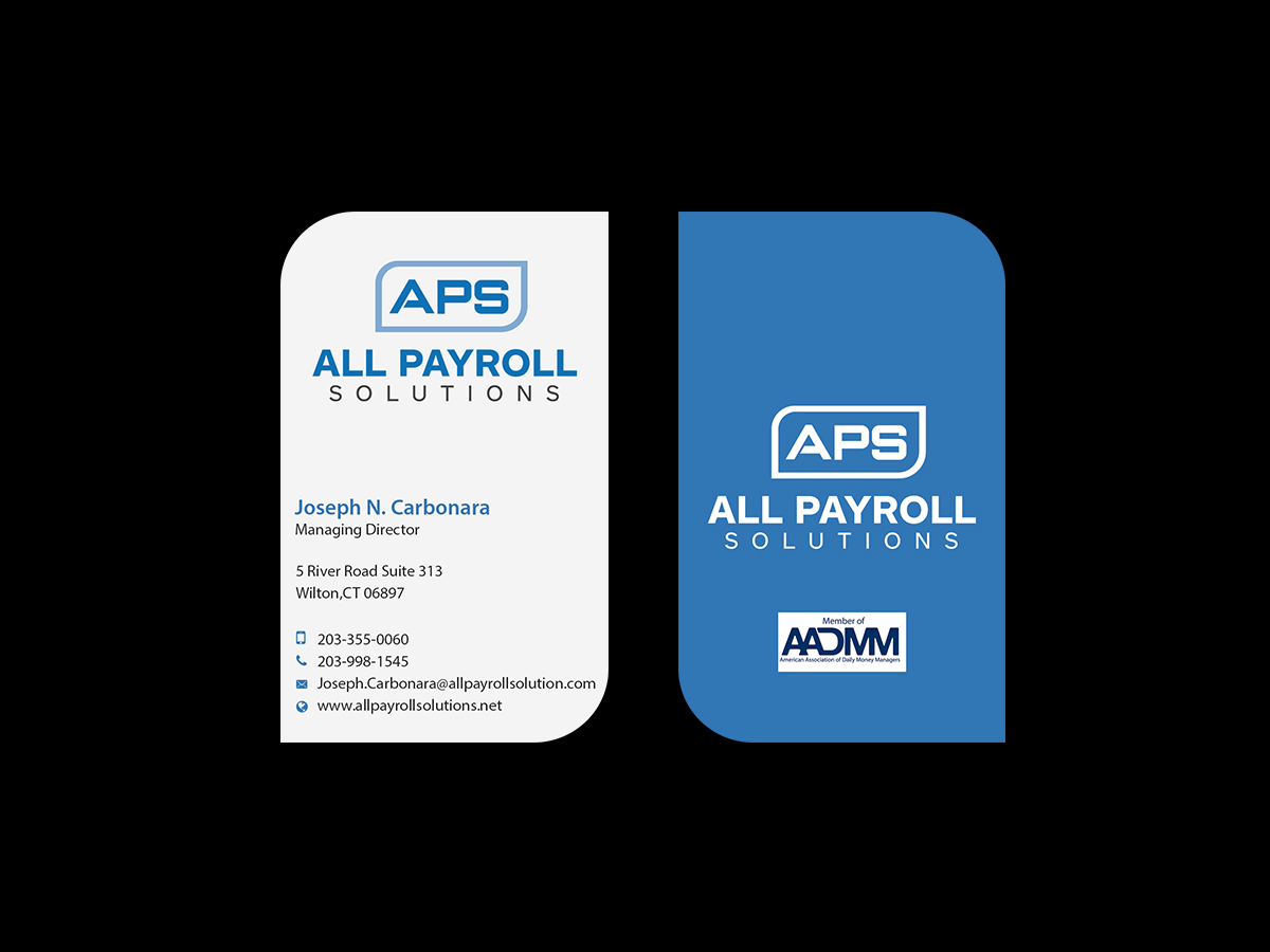 Design de Carte de Visite par Creations Box 2015 pour All Payroll Solutions LLC | Design #14245077