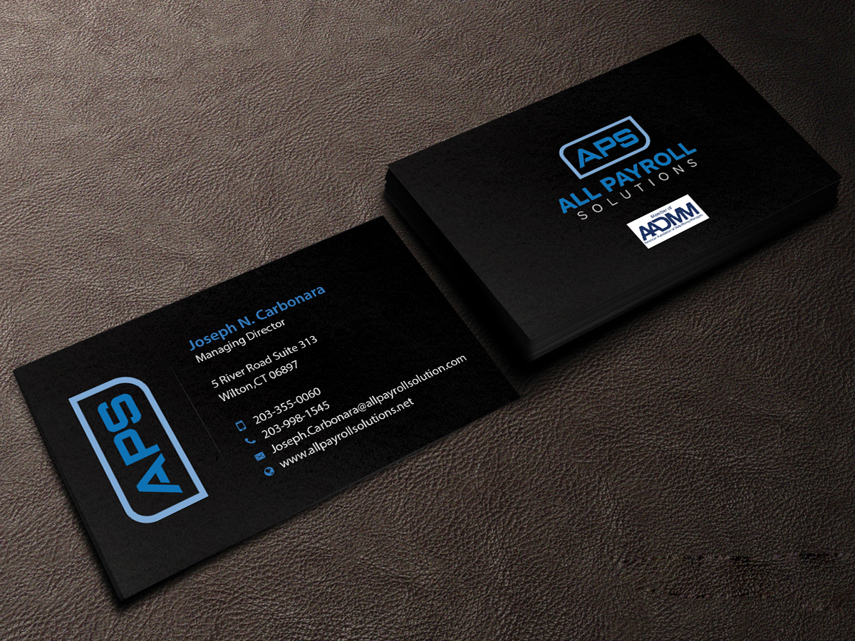 Design de Carte de Visite par Creations Box 2015 pour All Payroll Solutions LLC | Design #14245082