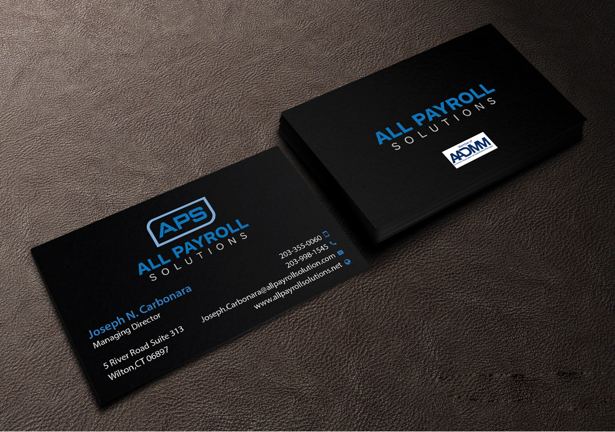 Business Card Design by Creations Box 2015 for All Payroll Solutions LLC | Design #14245083