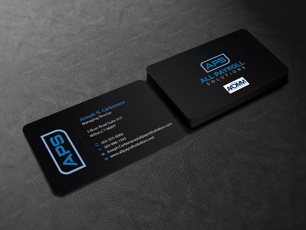 Design de Carte de Visite par Creations Box 2015 pour All Payroll Solutions LLC | Design #14245084