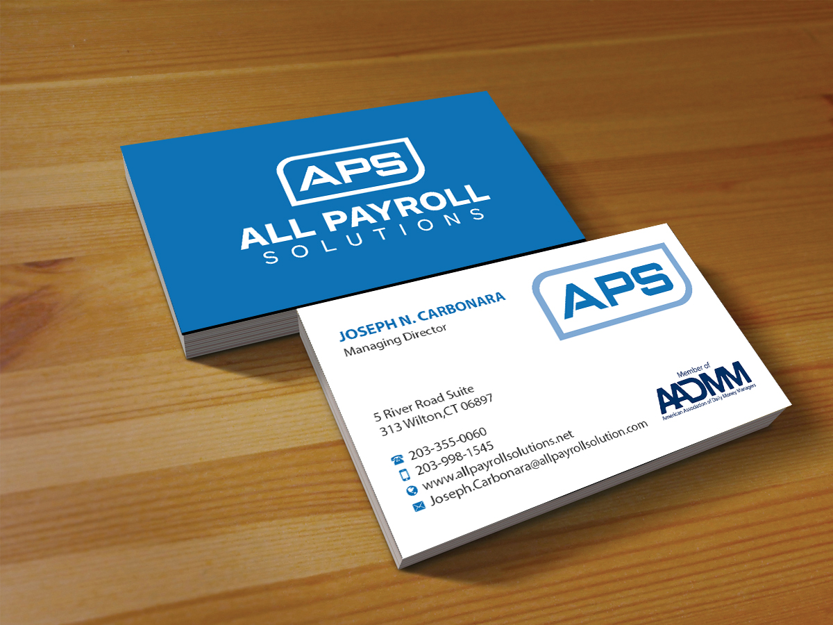Business Card Design by Creations Box 2015 for All Payroll Solutions LLC | Design #14249059