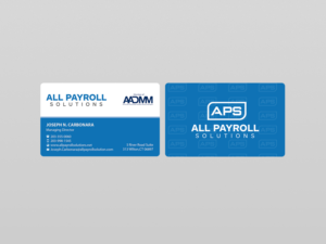 Visitenkarten-Design von Creations Box 2015 für All Payroll Solutions LLC | Design: #14249062
