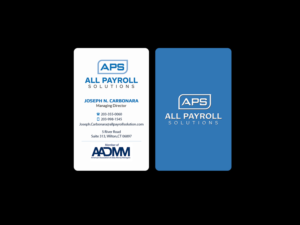 Visitenkarten-Design von Creations Box 2015 für All Payroll Solutions LLC | Design: #14249070