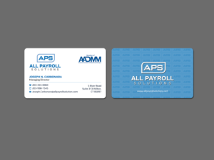 Visitenkarten-Design von Creations Box 2015 für All Payroll Solutions LLC | Design: #14249072