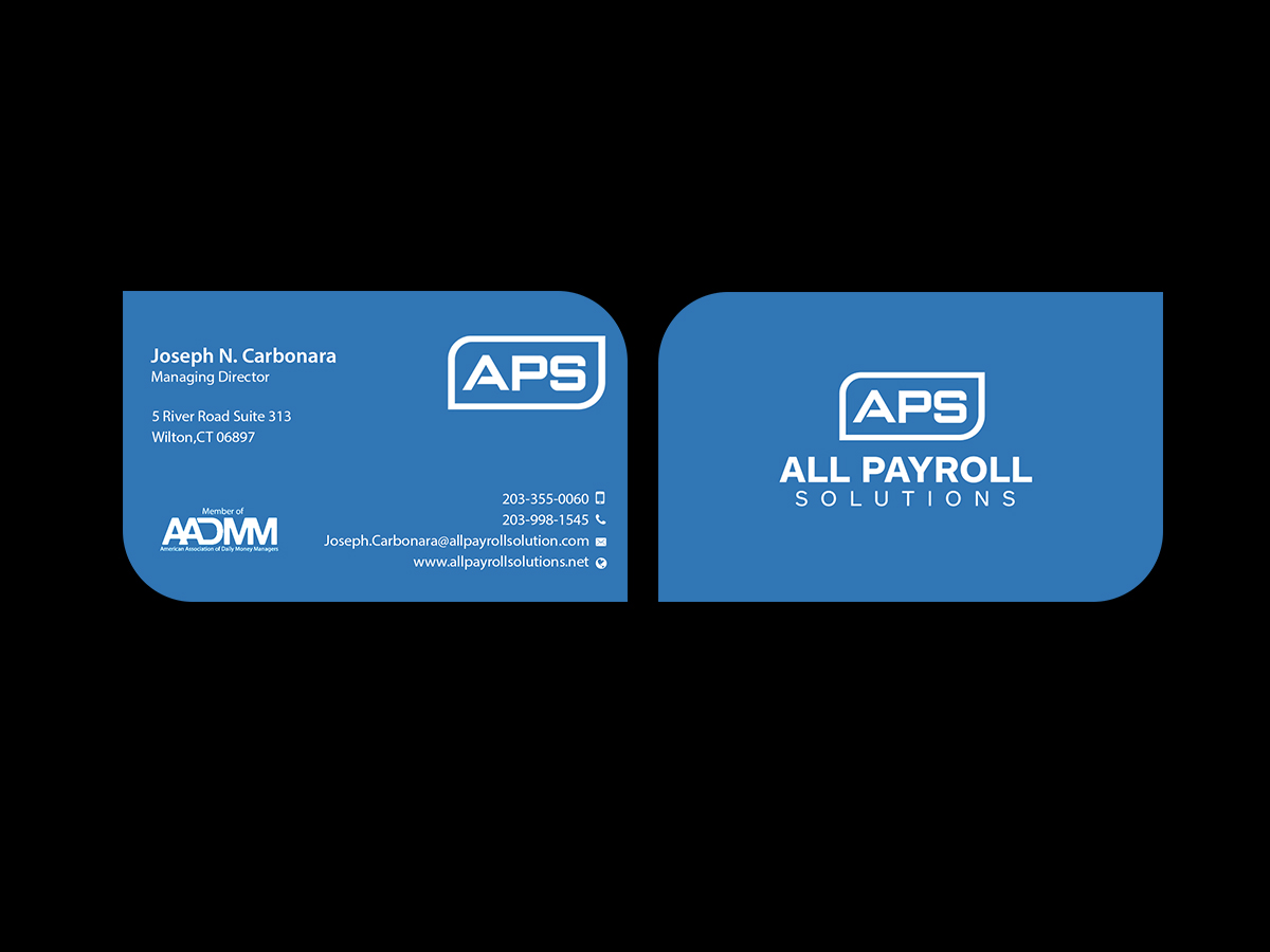 Design de Carte de Visite par Creations Box 2015 pour All Payroll Solutions LLC | Design #14249083