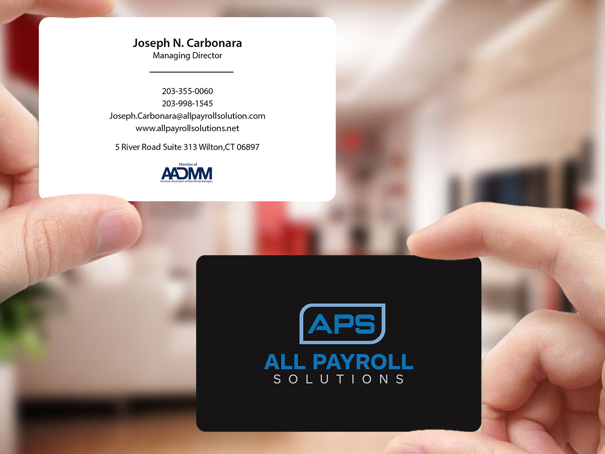 Business Card Design by Creations Box 2015 for All Payroll Solutions LLC | Design #14249086