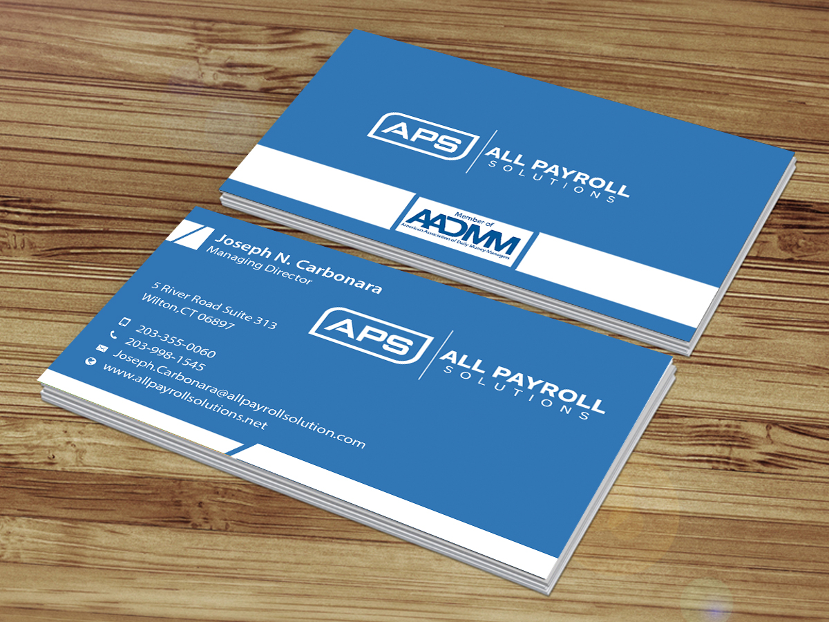 Design de Carte de Visite par Creations Box 2015 pour All Payroll Solutions LLC | Design #14249099
