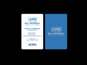 Visitenkarten-Design von Creations Box 2015 für All Payroll Solutions LLC | Design: #14265292