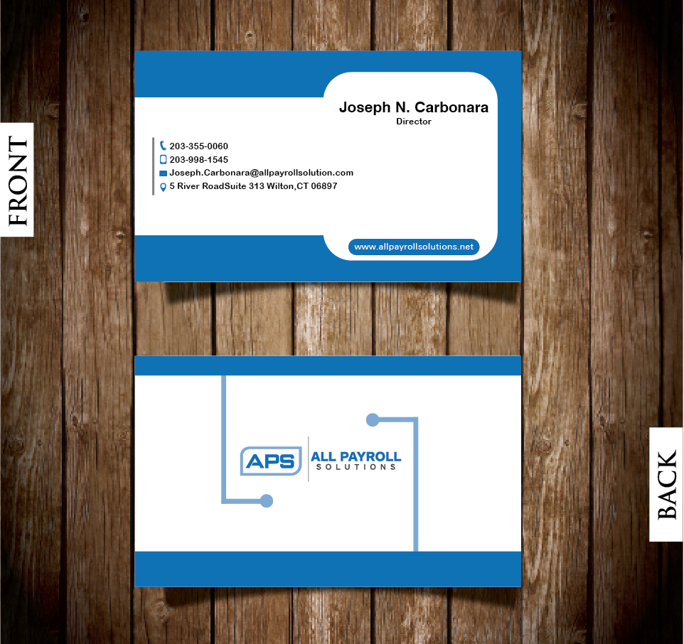 Visitenkarten-Design von logicsdesign-101 für All Payroll Solutions LLC | Design #14284377