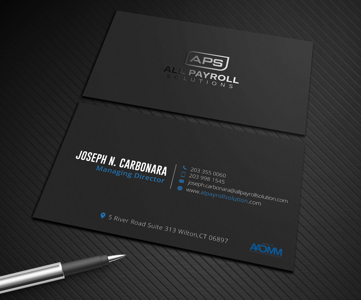Business Card Design by Graphic Flame for All Payroll Solutions LLC | Design #14340304