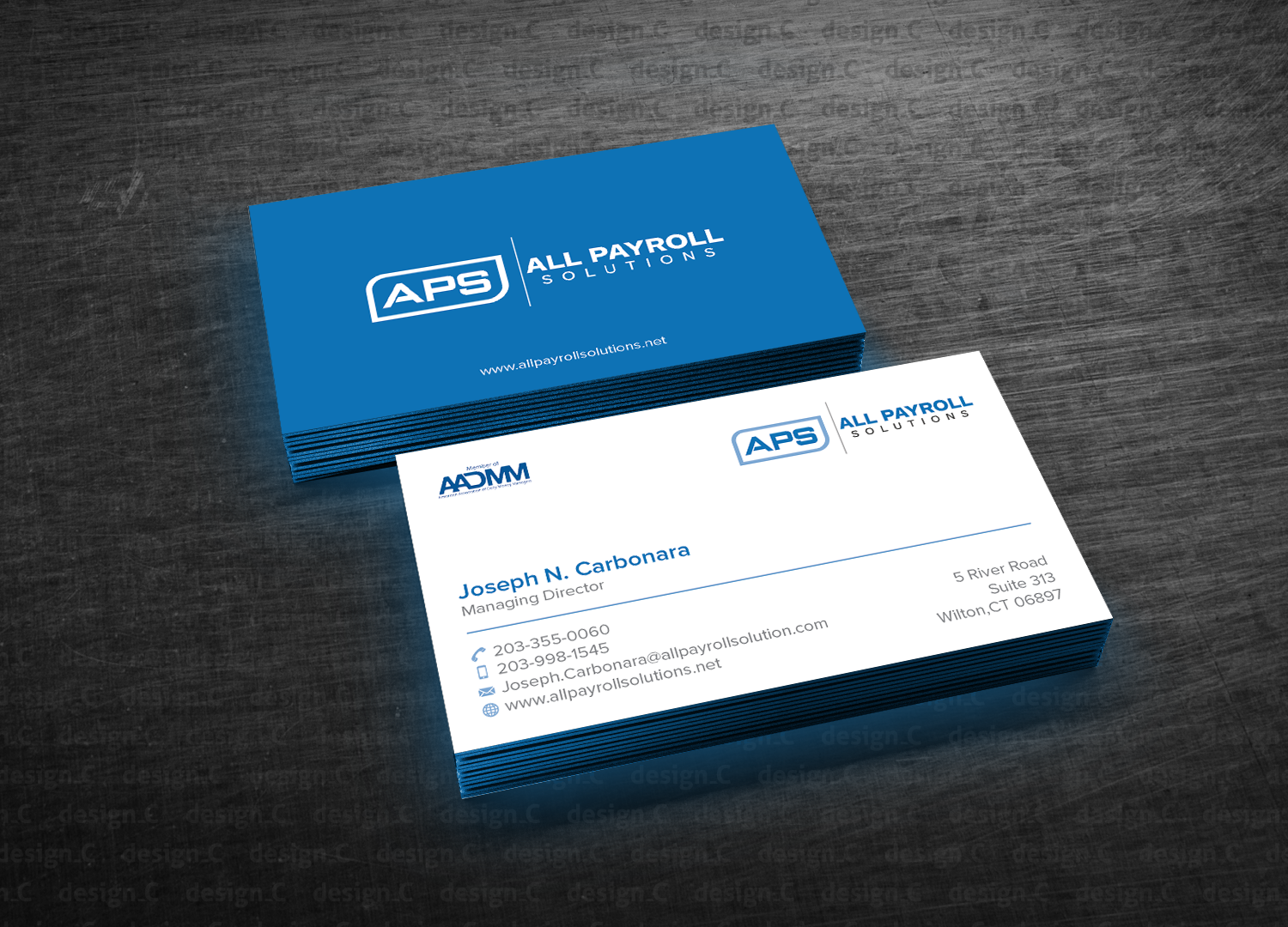 Diseño de Tarjeta de Presentación por design_C. para All Payroll Solutions LLC | Diseño #14343613