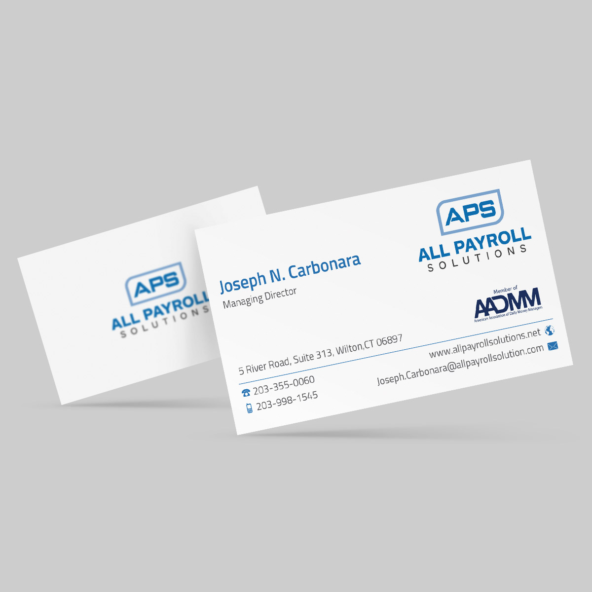 Business Card Design by e-graphics for All Payroll Solutions LLC | Design #14241843