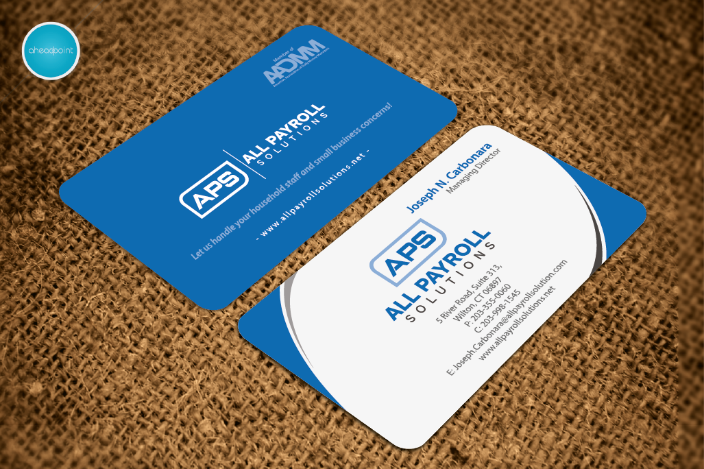 Business Card Design by aheadpoint for All Payroll Solutions LLC | Design #14338426