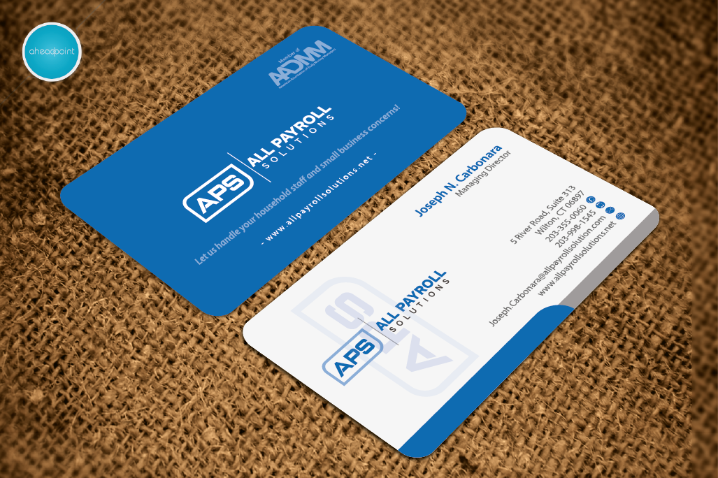 Design de Carte de Visite par aheadpoint pour All Payroll Solutions LLC | Design #14338427