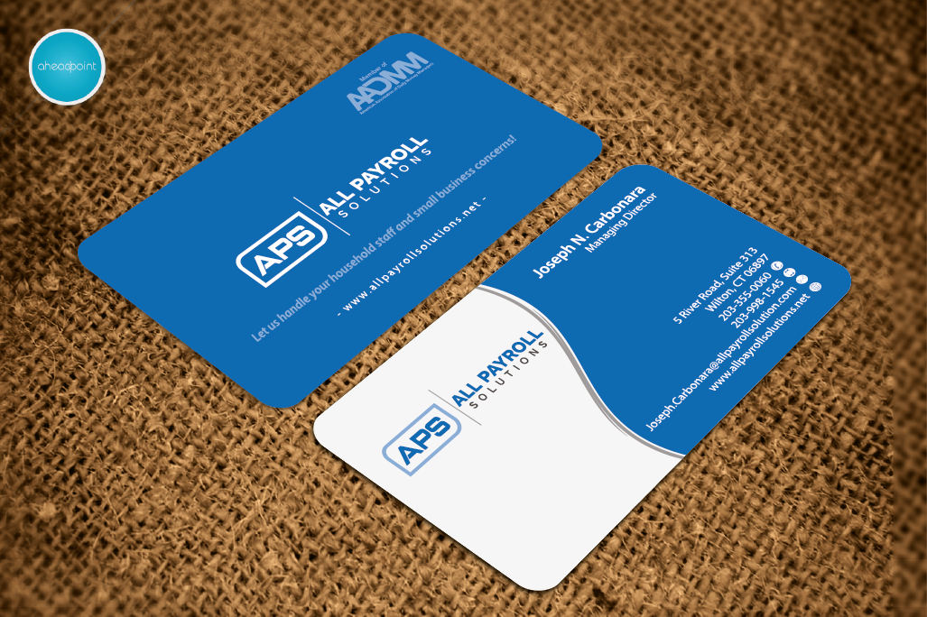 Diseño de Tarjeta de Presentación por aheadpoint para All Payroll Solutions LLC | Diseño #14338472