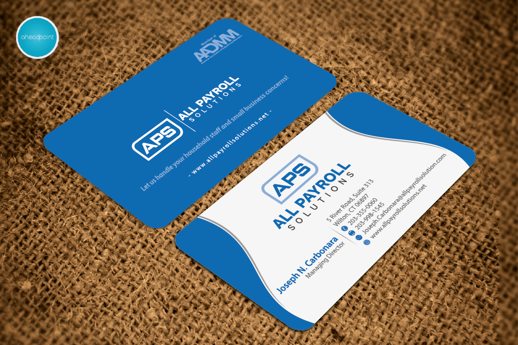 Diseño de Tarjeta de Presentación por aheadpoint para All Payroll Solutions LLC | Diseño #14338477
