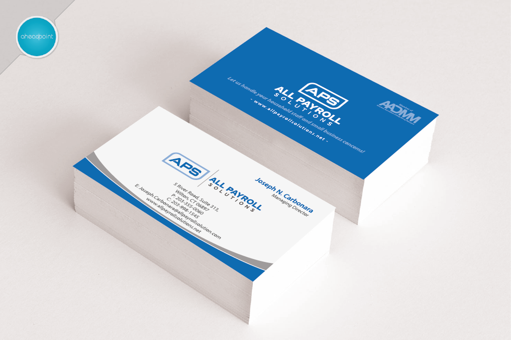 Diseño de Tarjeta de Presentación por aheadpoint para All Payroll Solutions LLC | Diseño #14338577