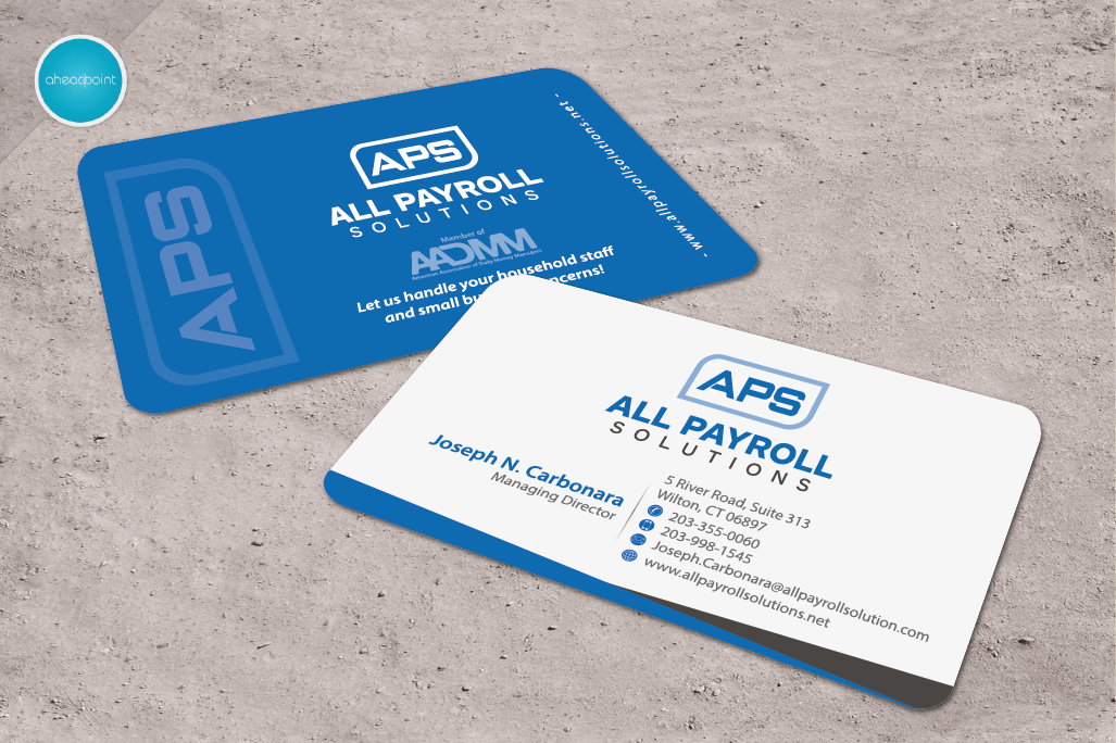 Diseño de Tarjeta de Presentación por aheadpoint para All Payroll Solutions LLC | Diseño #14338974