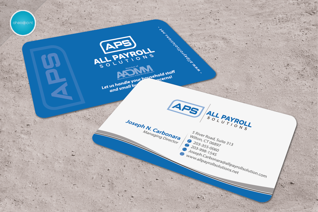 Design de Carte de Visite par aheadpoint pour All Payroll Solutions LLC | Design #14339007