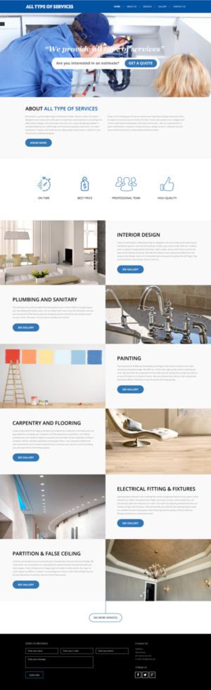 All kinds of services  alltypesofservices.ca | Diseño Web por Lauren