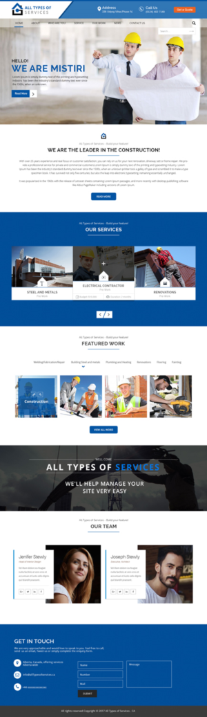 Web-Design von Xclusive Designers für dieses Projekt | Design: #14254918