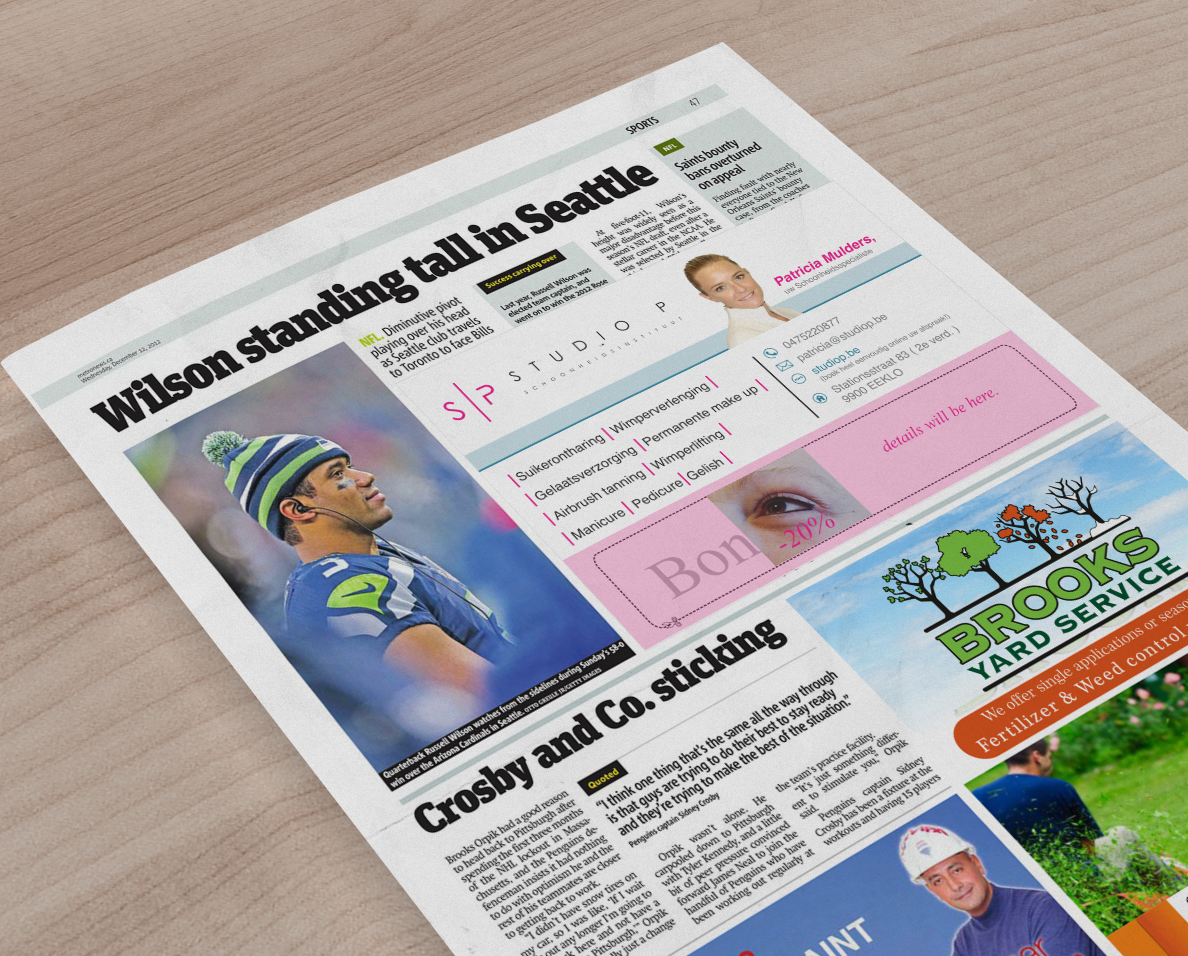 Design Annonce  par Pint & Promotional Projects pour Studio P | Design #14198758