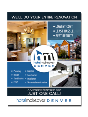 Hotel Makeover Denver - Tabletop Display | Poster-Design von ecorokerz