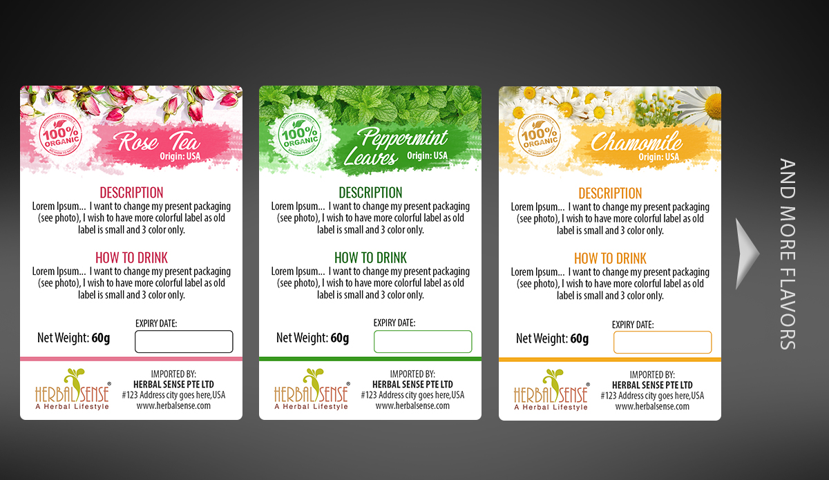 Packaging Design by MDesigns ™ for Herbal Sense Pte Ltd | Design #14206155