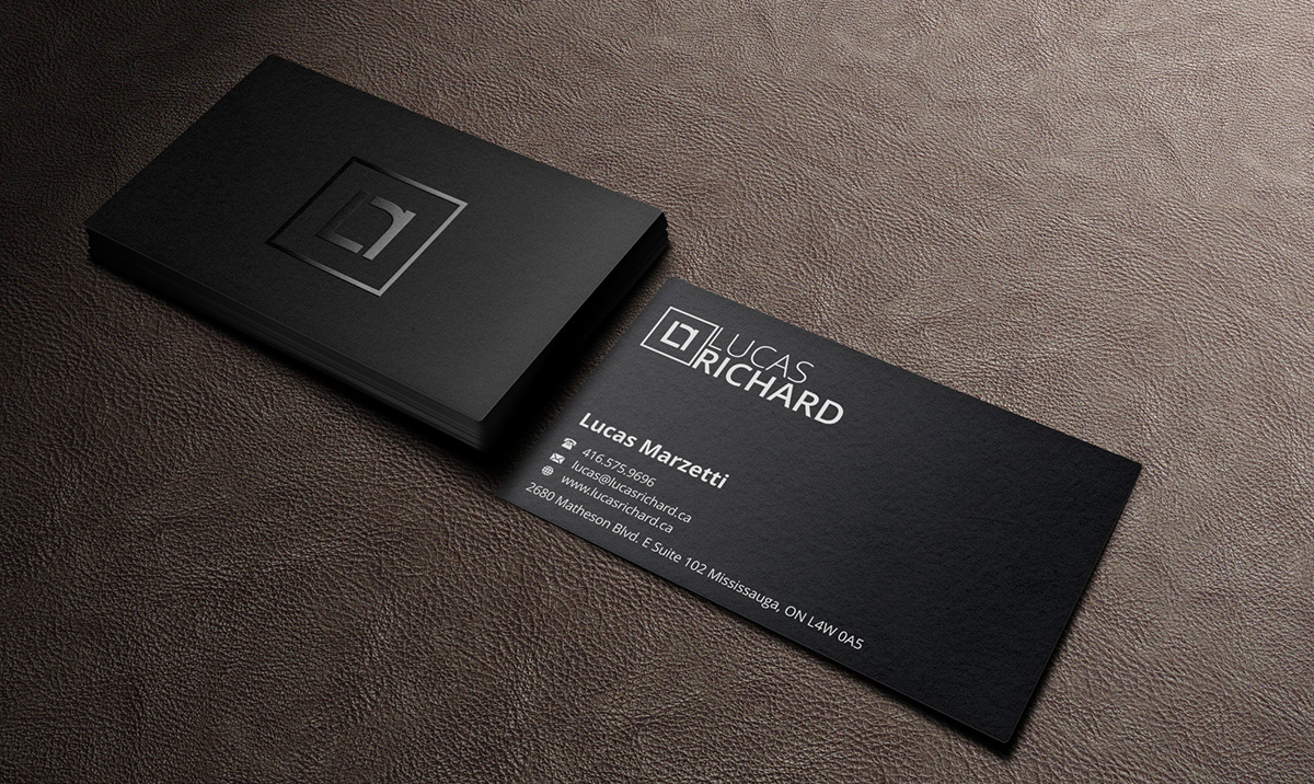 Business Card Design by INDIAN_Ashok for Lucas Richard Design | Design #14194250
