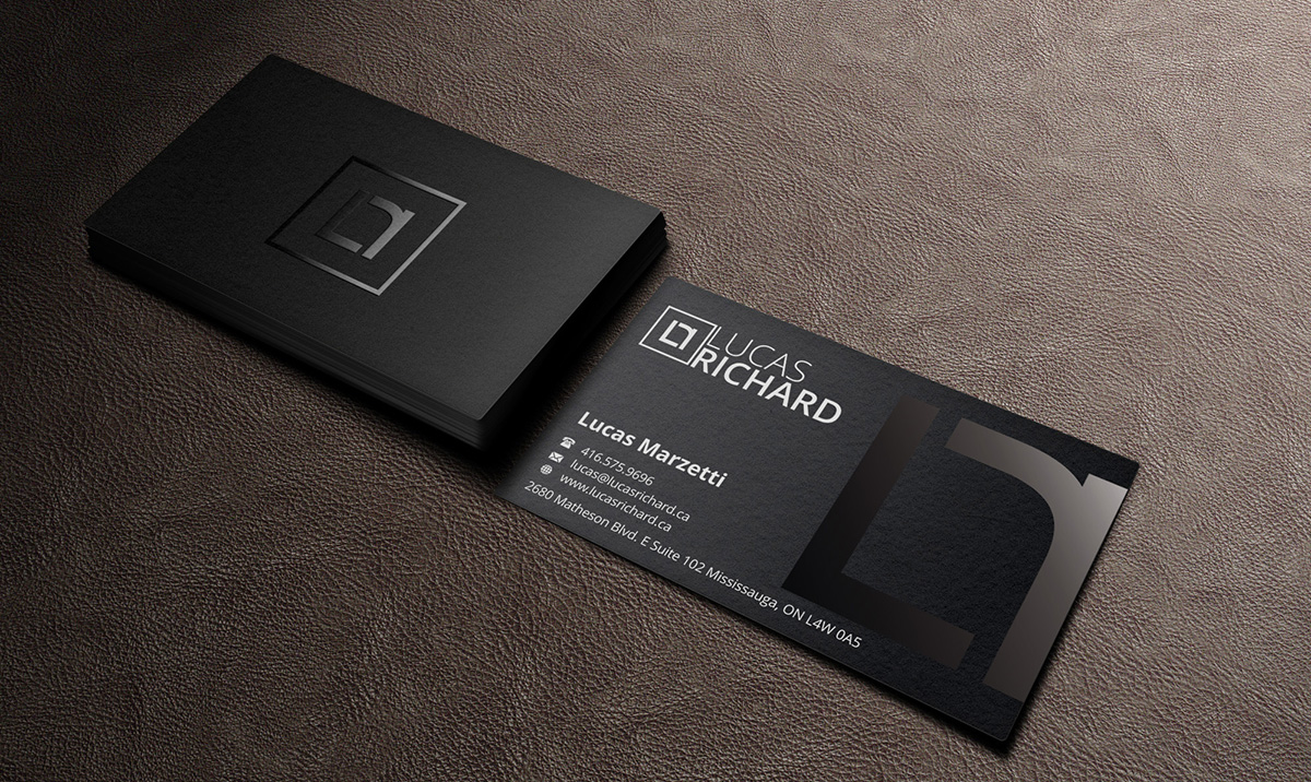 Diseño de Tarjeta de Presentación por INDIAN_Ashok para Lucas Richard Design | Diseño #14194251