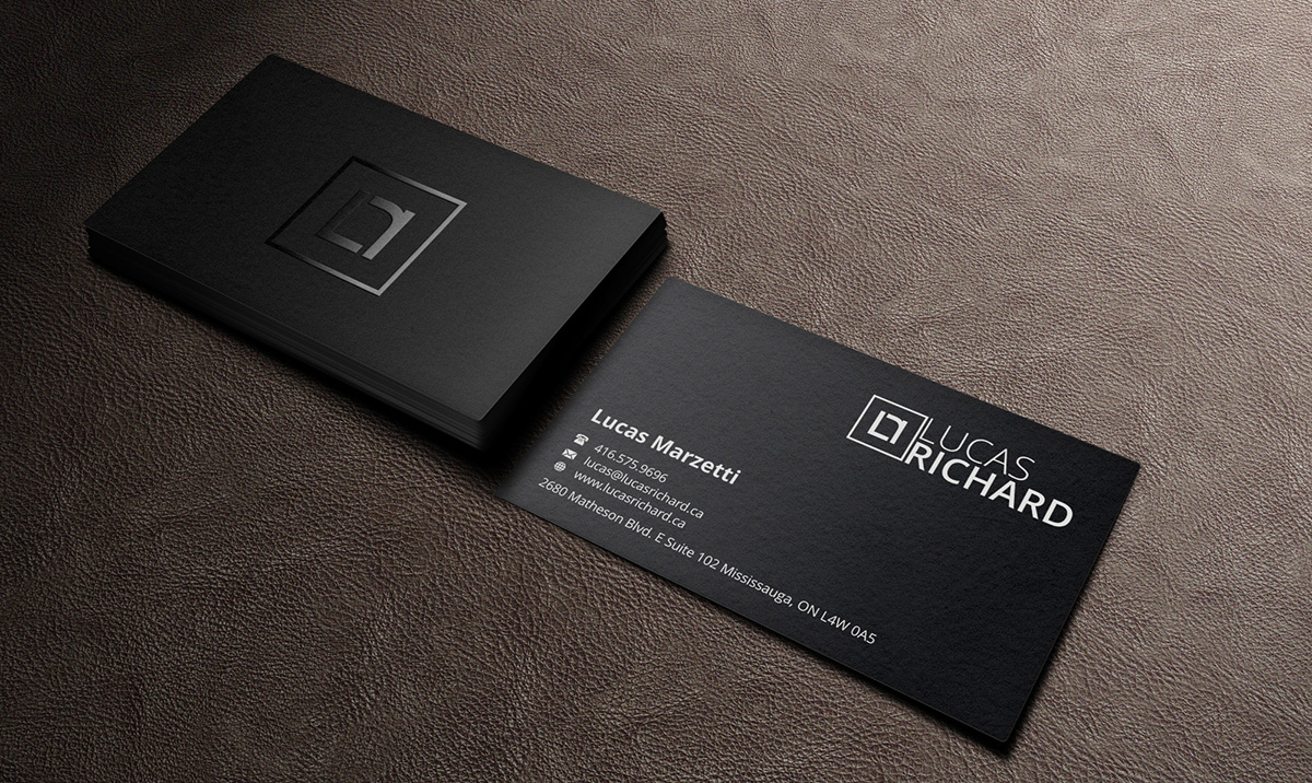 Diseño de Tarjeta de Presentación por INDIAN_Ashok para Lucas Richard Design | Diseño #14194252