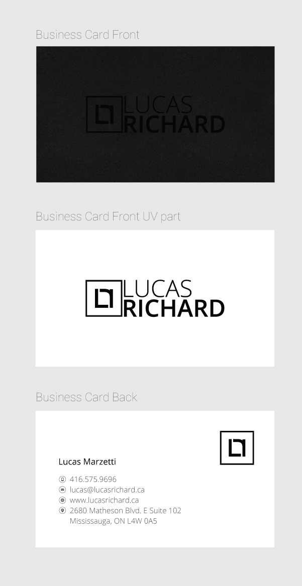 Business Card Design by artexalt for Lucas Richard Design | Design #14191884