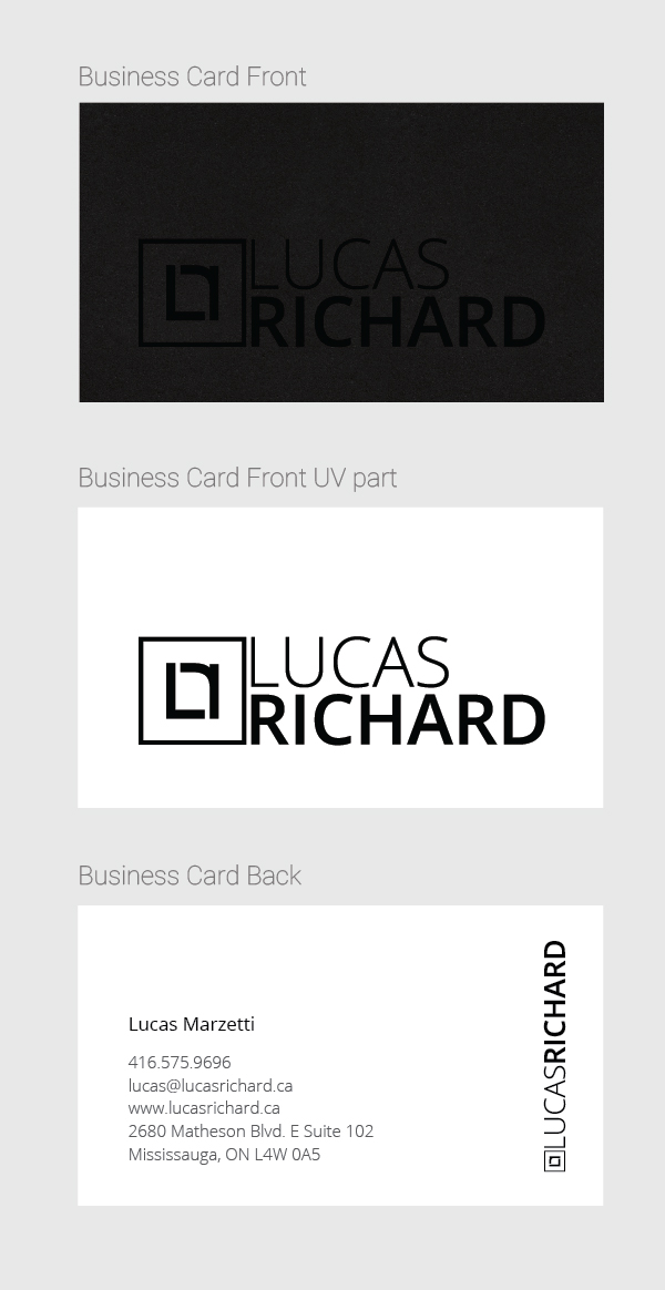 Business Card Design by artexalt for Lucas Richard Design | Design #14191993
