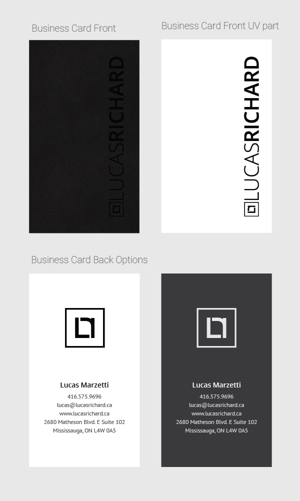 Business Card Design by artexalt for Lucas Richard Design | Design #14191996