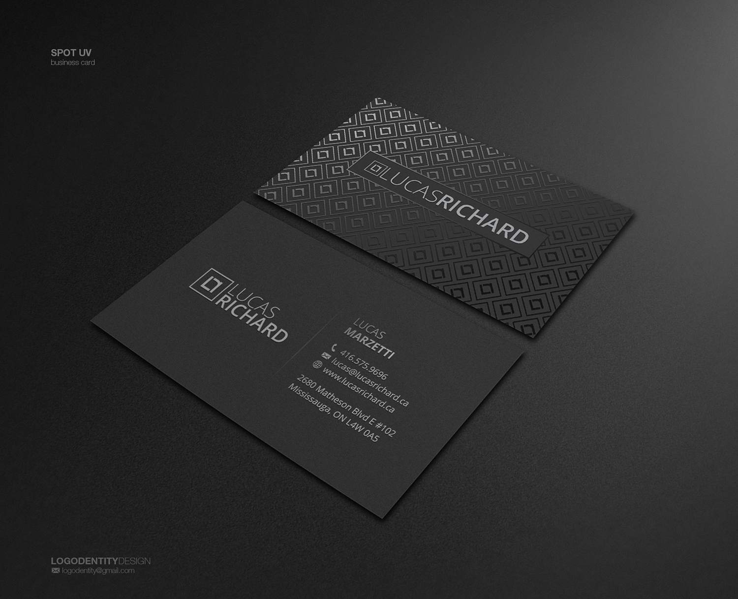 Diseño de Tarjeta de Presentación por logodentity para Lucas Richard Design | Diseño #14194362