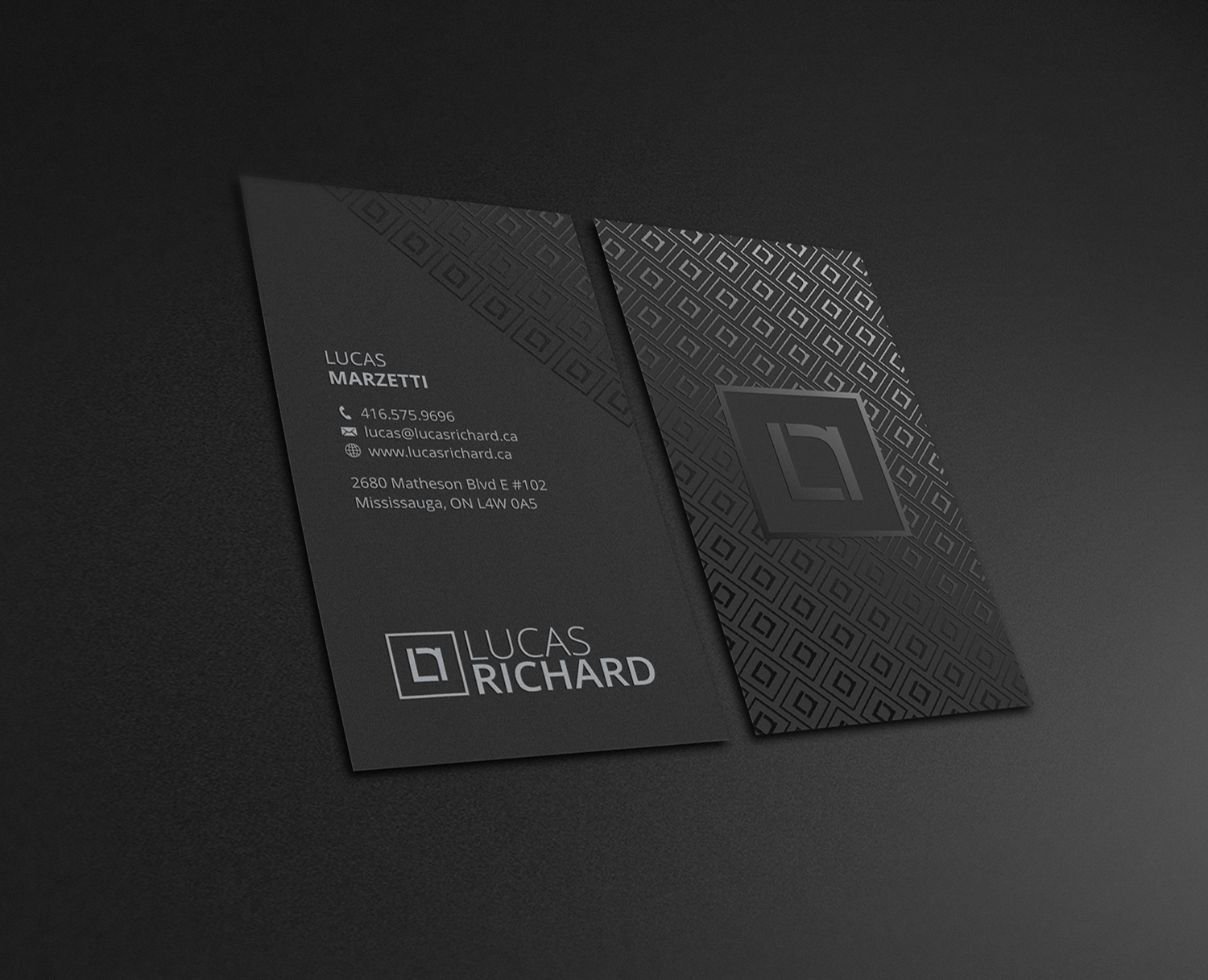 Diseño de Tarjeta de Presentación por logodentity para Lucas Richard Design | Diseño #14194861