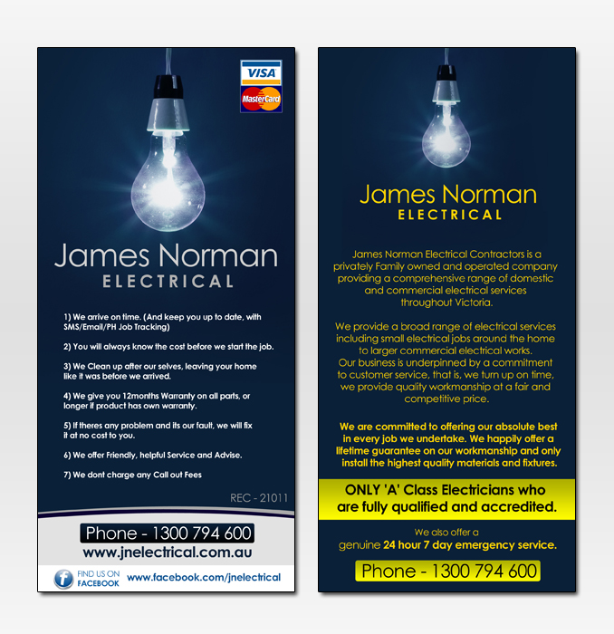 professional modern printing flyer design for a company by alin s electrical flyers design