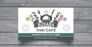 Logo- und Visitenkarten-Design von raajesh für Busaba Thai Cafe | Design: #14226867