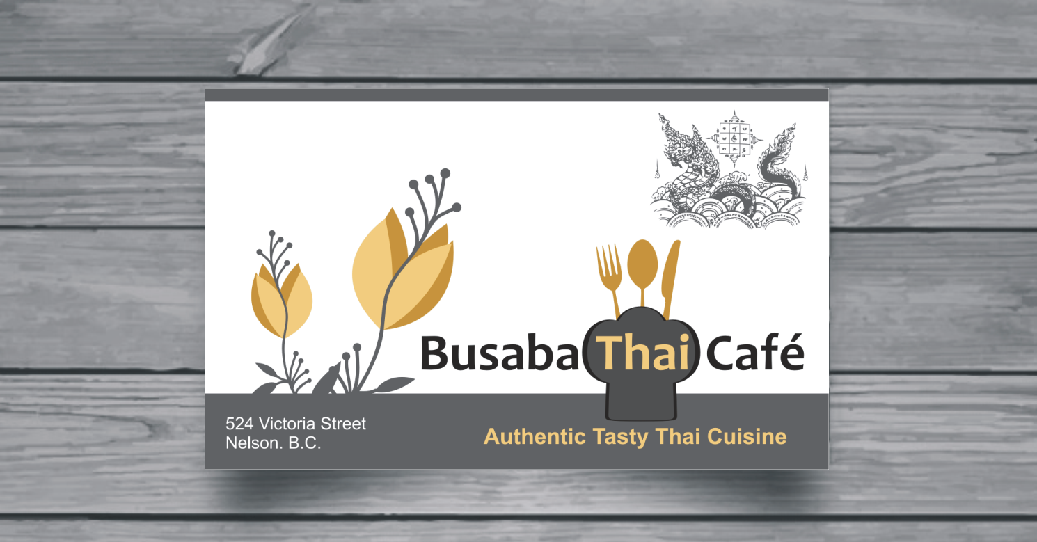 Diseño de Logo y Tarjeta de Presentación por raajesh para Busaba Thai Cafe | Diseño #14226869