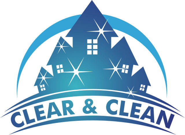playful modern house cleaning logo design for clear housecleaning logo