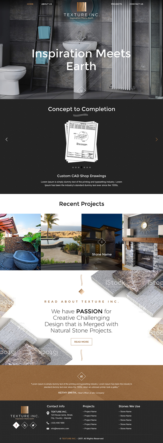 Web Design by rightway for Texture Inc | Design #14330813