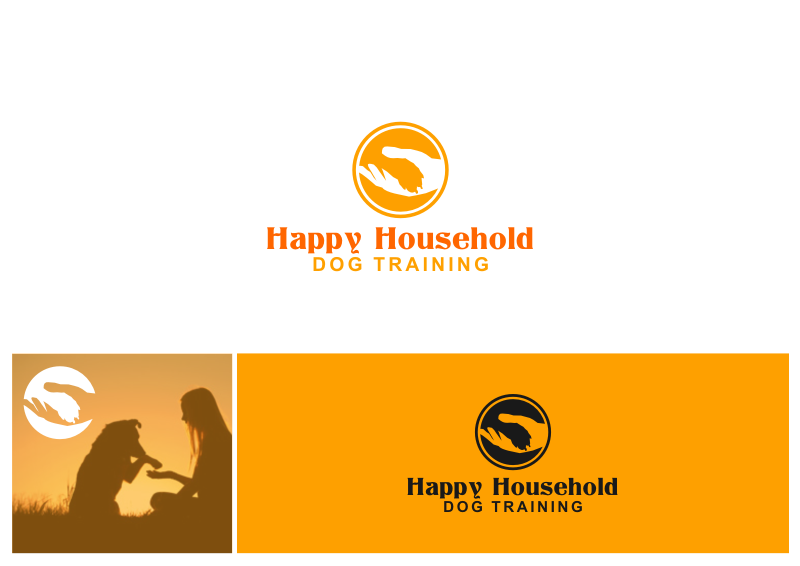 Logo Design by Amduat Design for Happy Household Dog Training | Design #14215167
